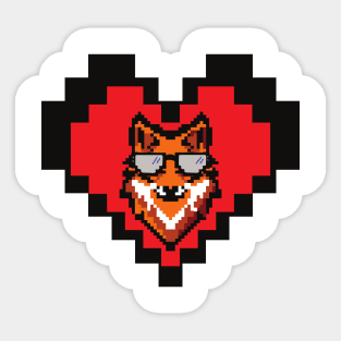 Pixel fox Sticker